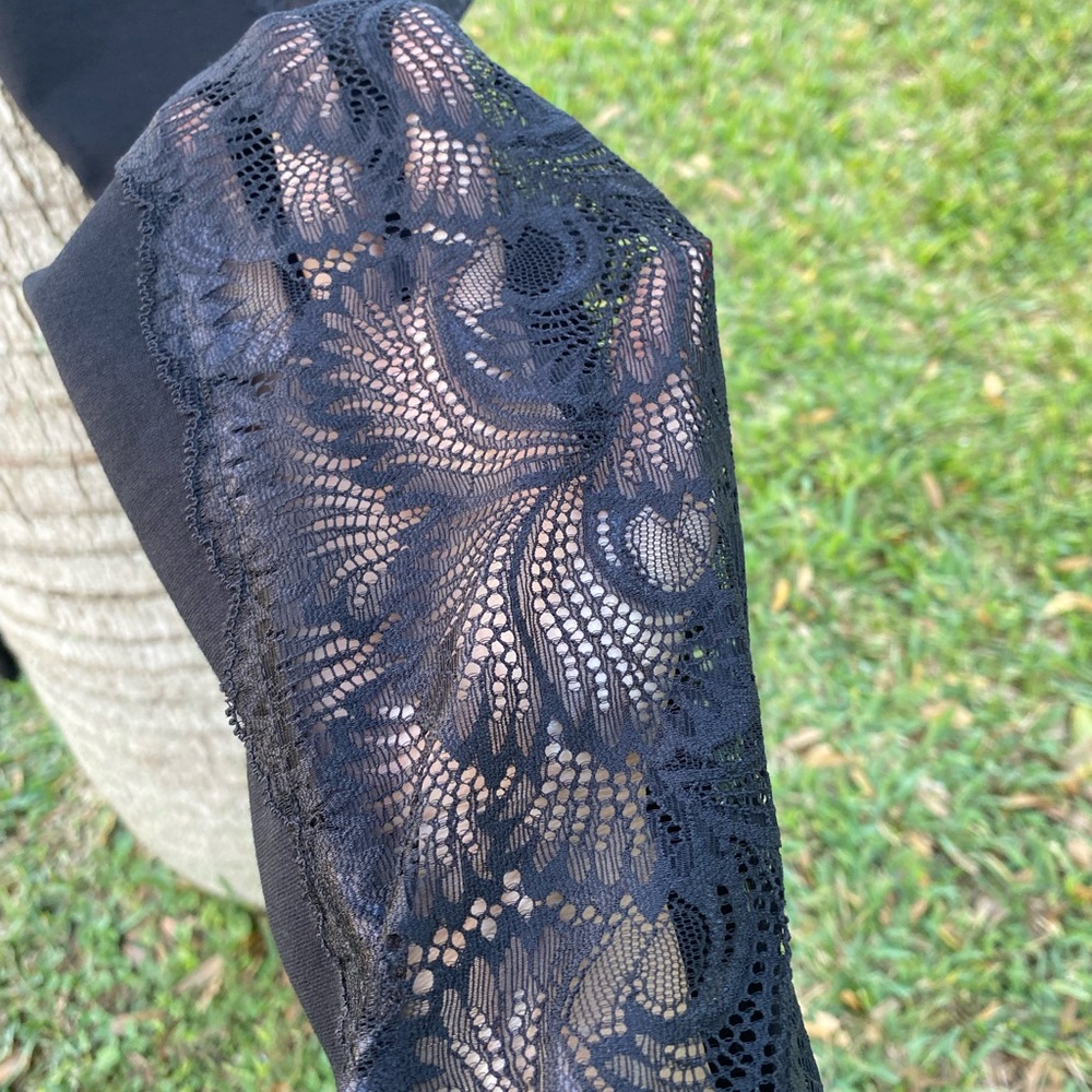 Black Lace RARE Lace Leggings - Picture 11 of 14
